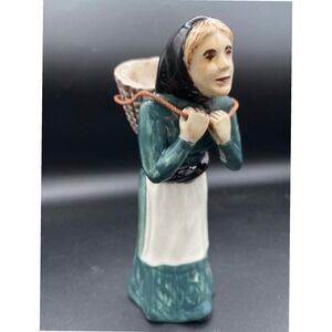 Coll Pottery Hebridean Peat‎ Lady Figurine Isle of Lewis